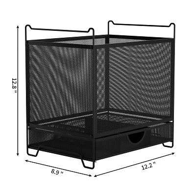 mesh desk hanging file holder